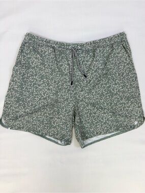 Rhoback Grit Gym Shorts 3XL 7” Lined Green Performance Running Training